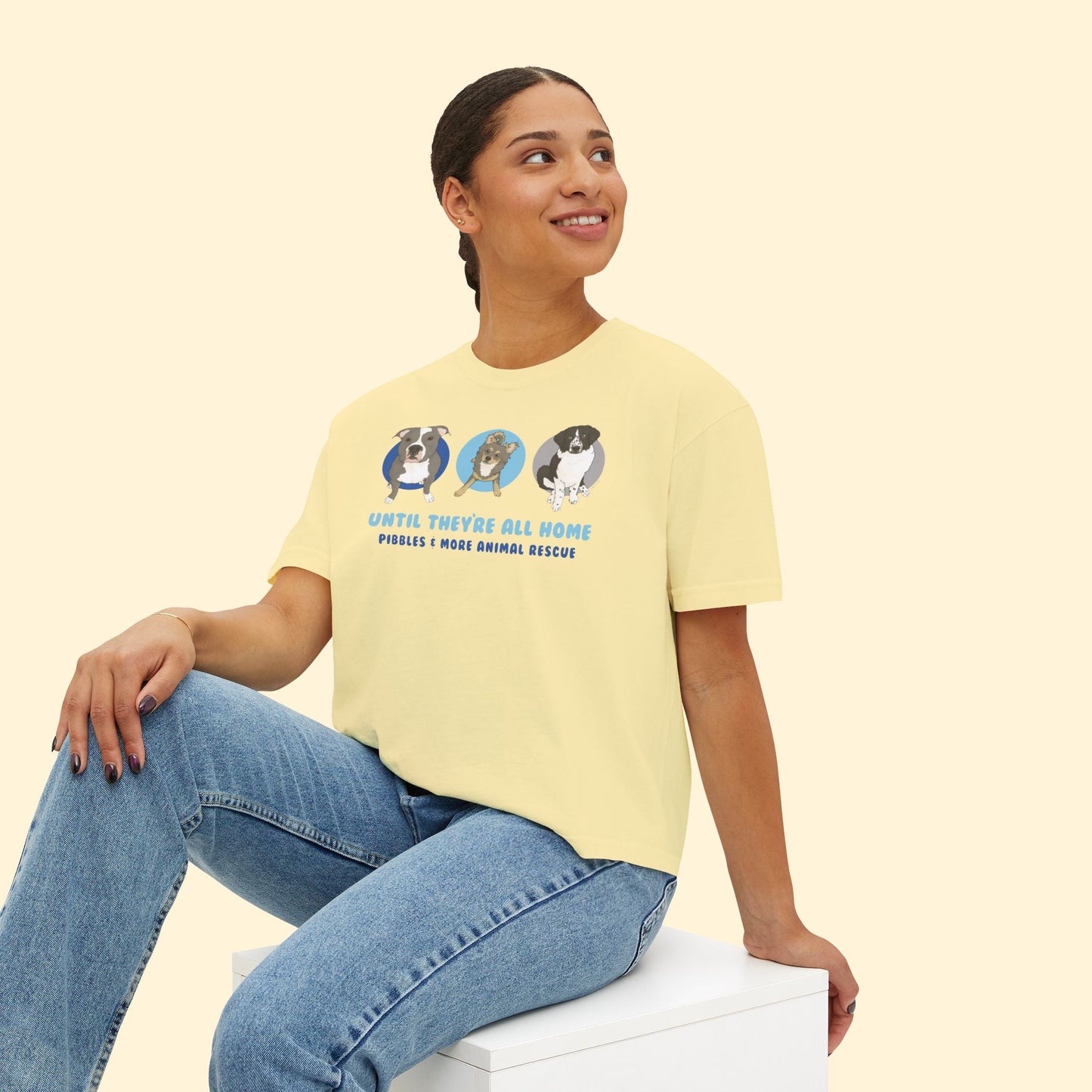 Comfort Colors Boxy Tee | FUNDRAISER | Pibbles & More Animal Rescue - Detezi Designs - 14320211513355871037