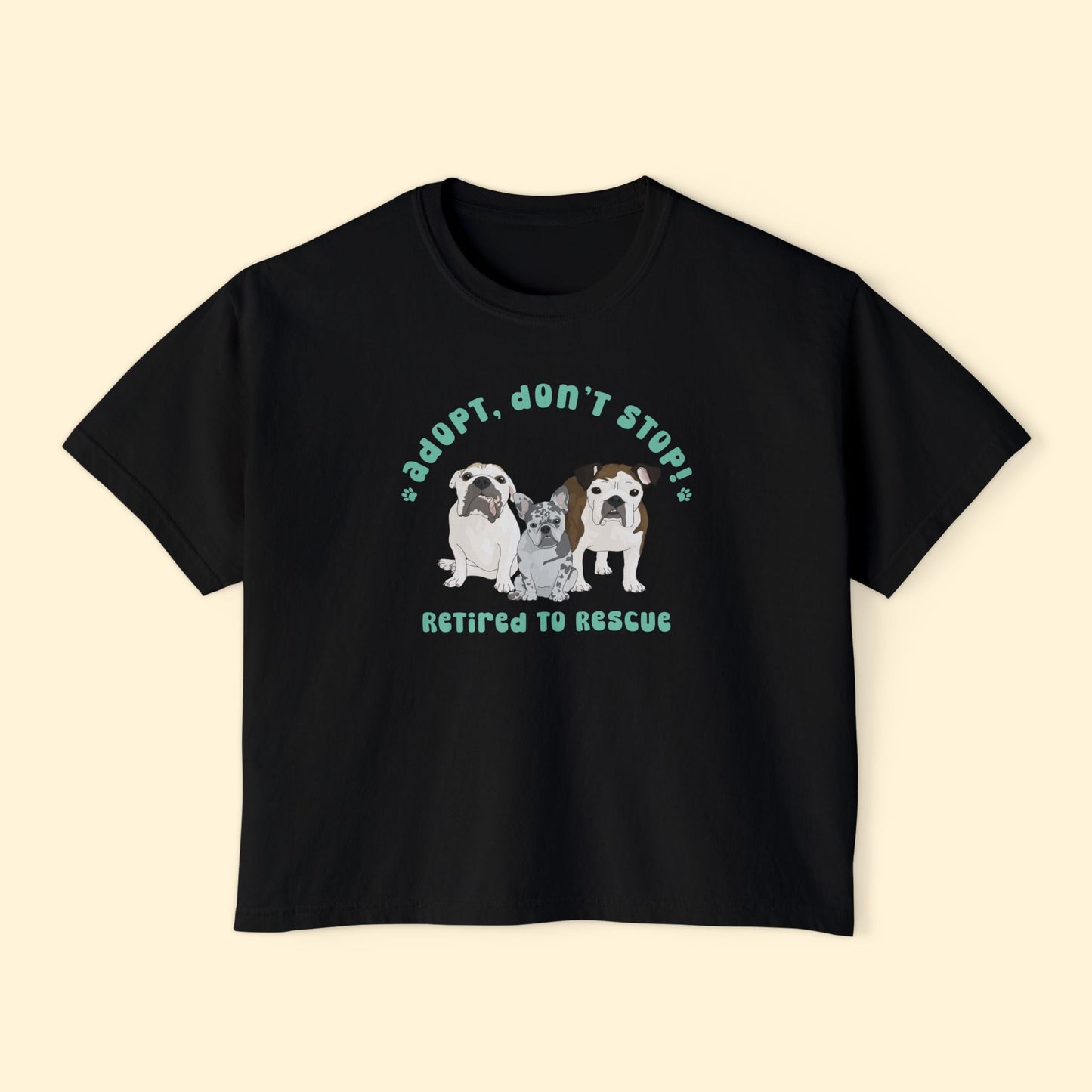 Comfort Colors Boxy Tee | FUNDRAISER | Retired to Rescue - Detezi Designs - 17207651543336243681