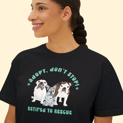 Comfort Colors Boxy Tee | FUNDRAISER | Retired to Rescue - Detezi Designs - 17246905315221665359
