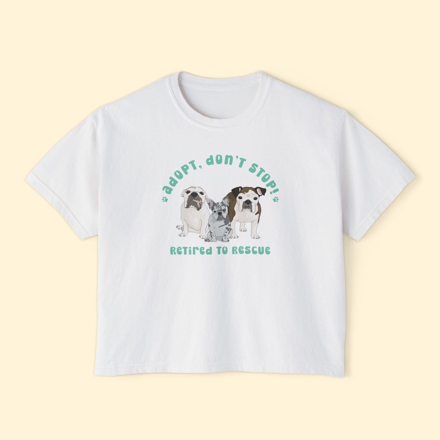 Comfort Colors Boxy Tee | FUNDRAISER | Retired to Rescue - Detezi Designs - 25980268593499408018