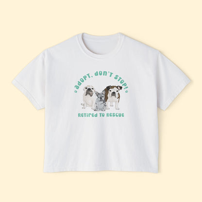 Comfort Colors Boxy Tee | FUNDRAISER | Retired to Rescue - Detezi Designs - 25980268593499408018