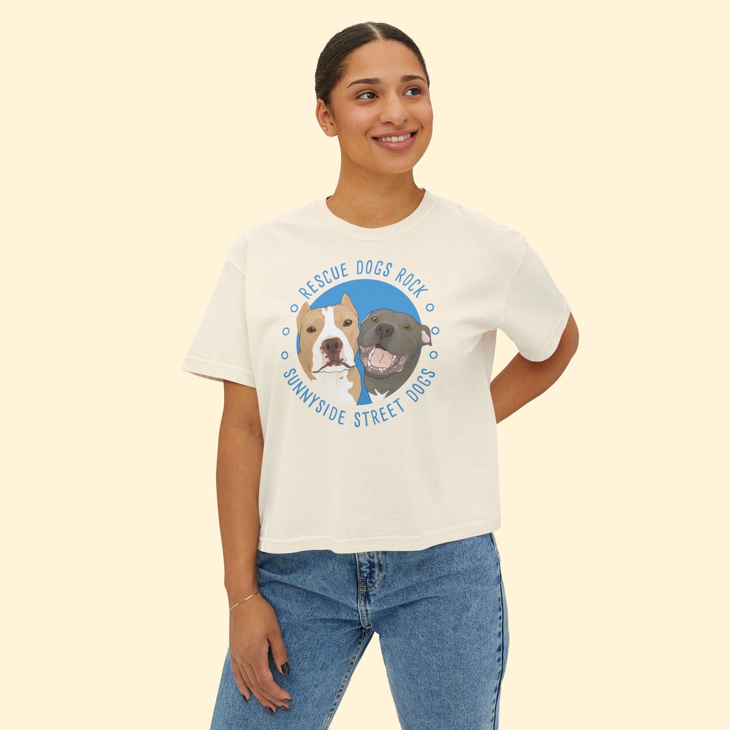 Comfort Colors Boxy Tee | FUNDRAISER | Sunnyside Street Dogs - Detezi Designs - 64645039356466220055