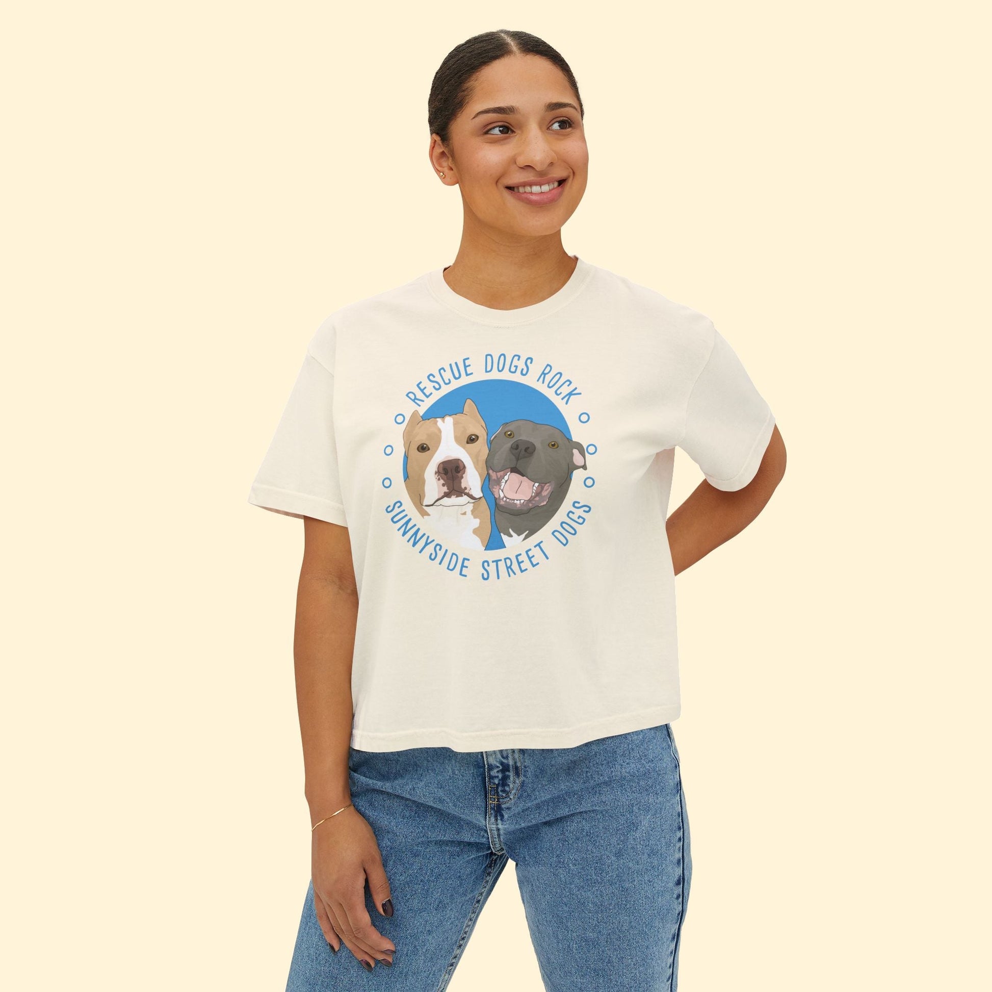 Comfort Colors Boxy Tee | FUNDRAISER | Sunnyside Street Dogs - Detezi Designs - 64645039356466220055