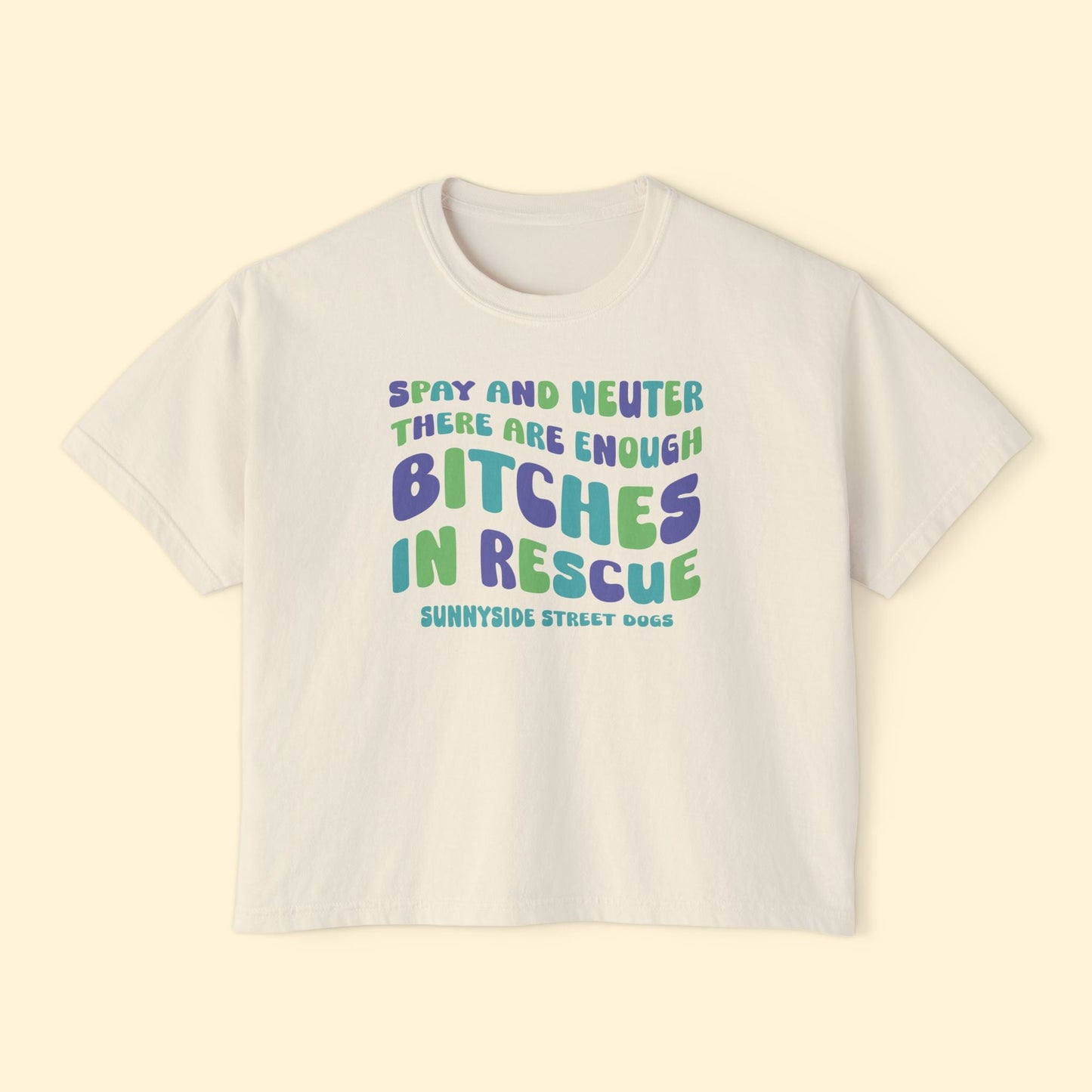 Comfort Colors Boxy Tee | FUNDRAISER | Sunnyside Street Dogs | Spay & Neuter - Detezi Designs - 11970468785182585626