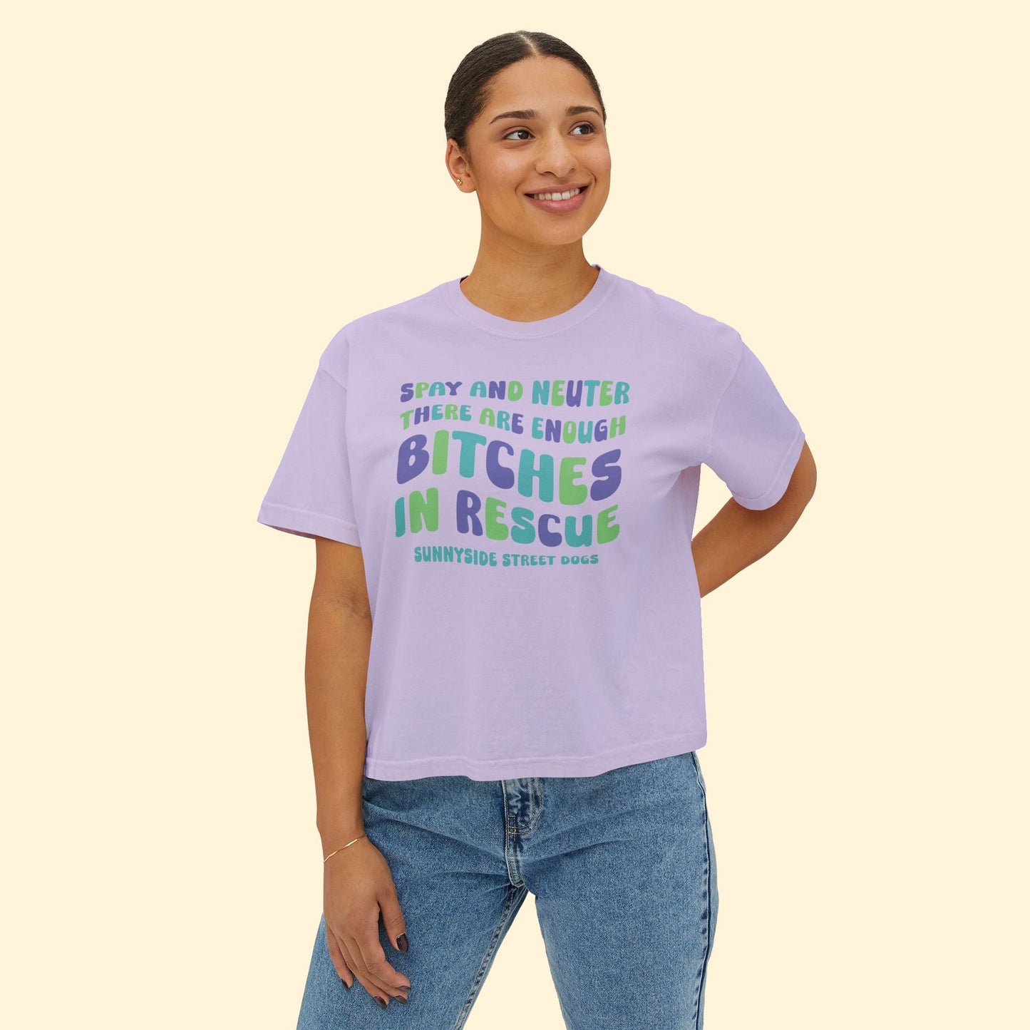 Comfort Colors Boxy Tee | FUNDRAISER | Sunnyside Street Dogs | Spay & Neuter - Detezi Designs - 11970468785182585626