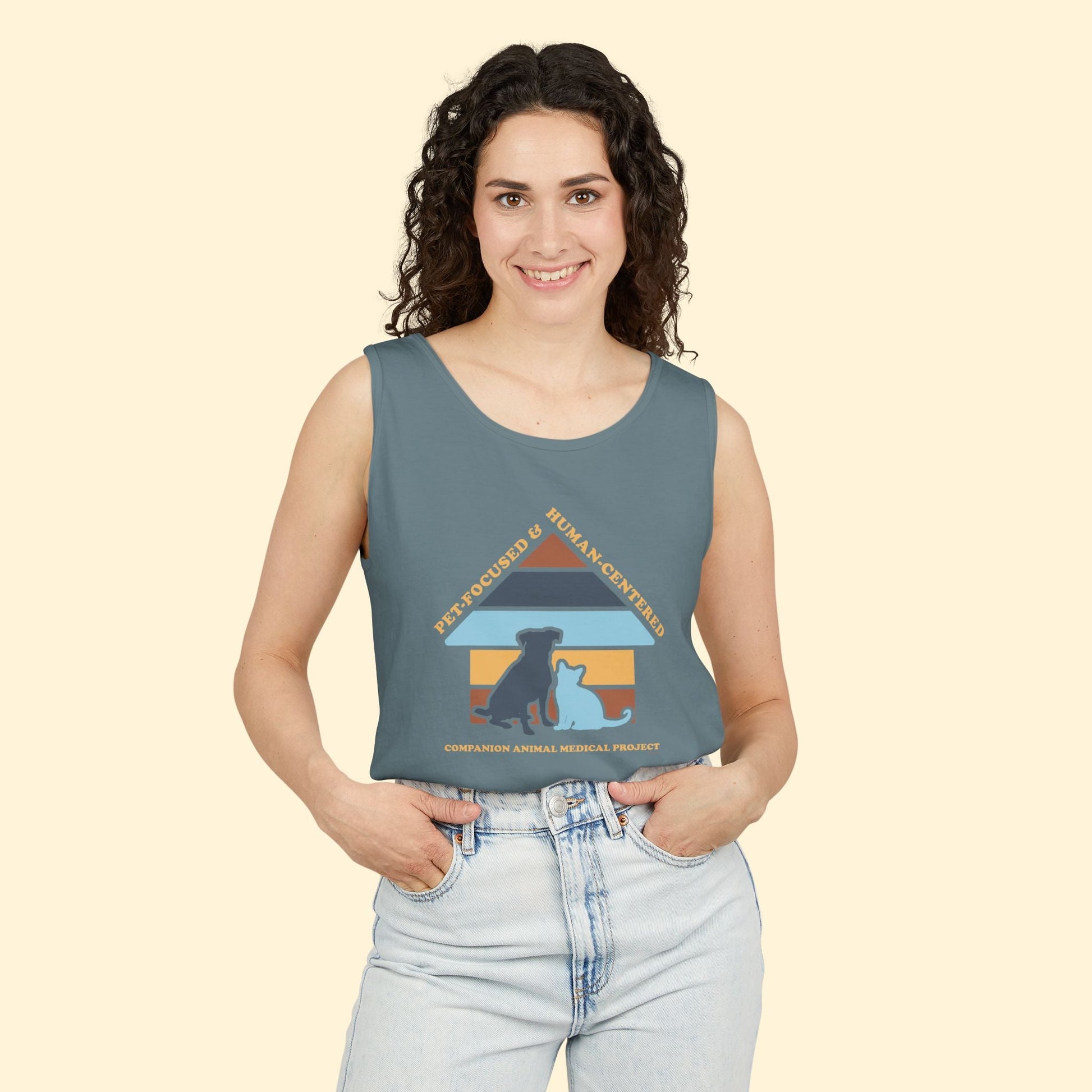 Comfort Colors Tank Top | FUNDRAISER | Companion Animal Medical Project - Detezi Designs - 22991272765690761702