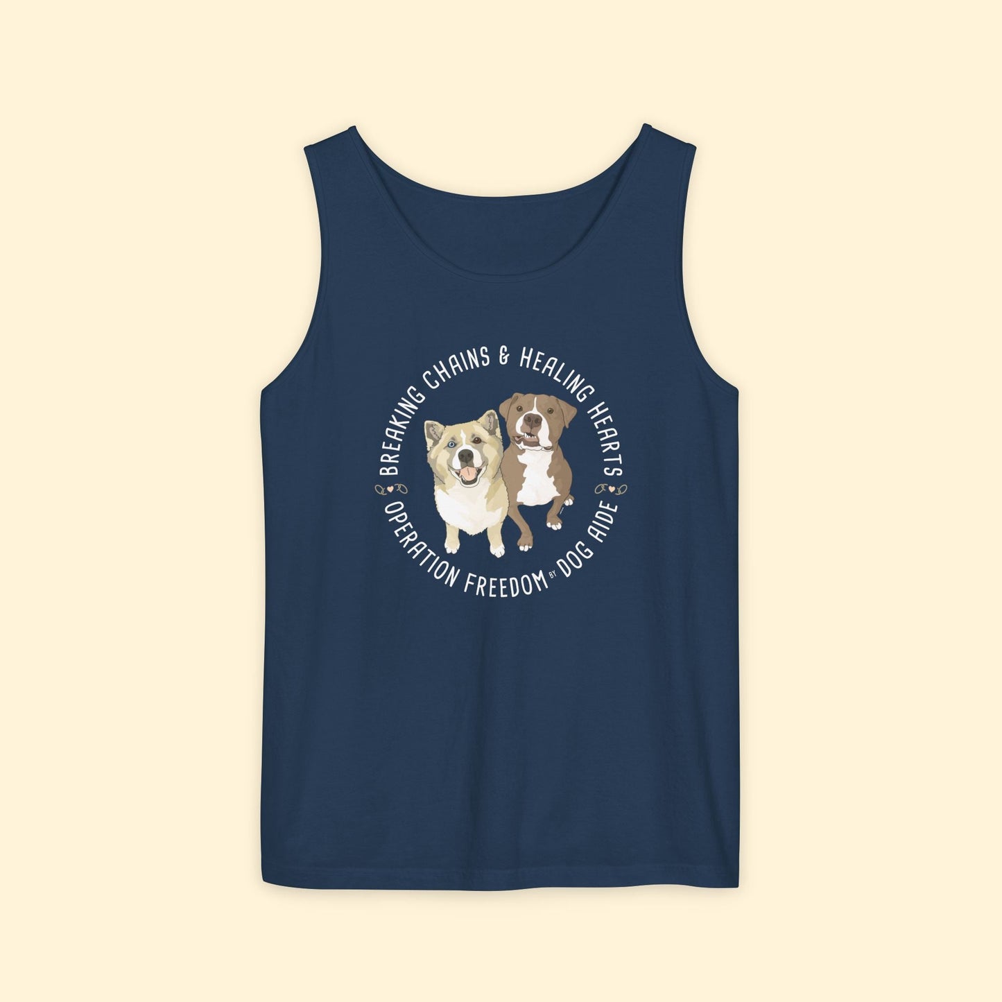 Comfort Colors Tank Top | FUNDRAISER | Dog Aide - Detezi Designs - 10172754406736761684