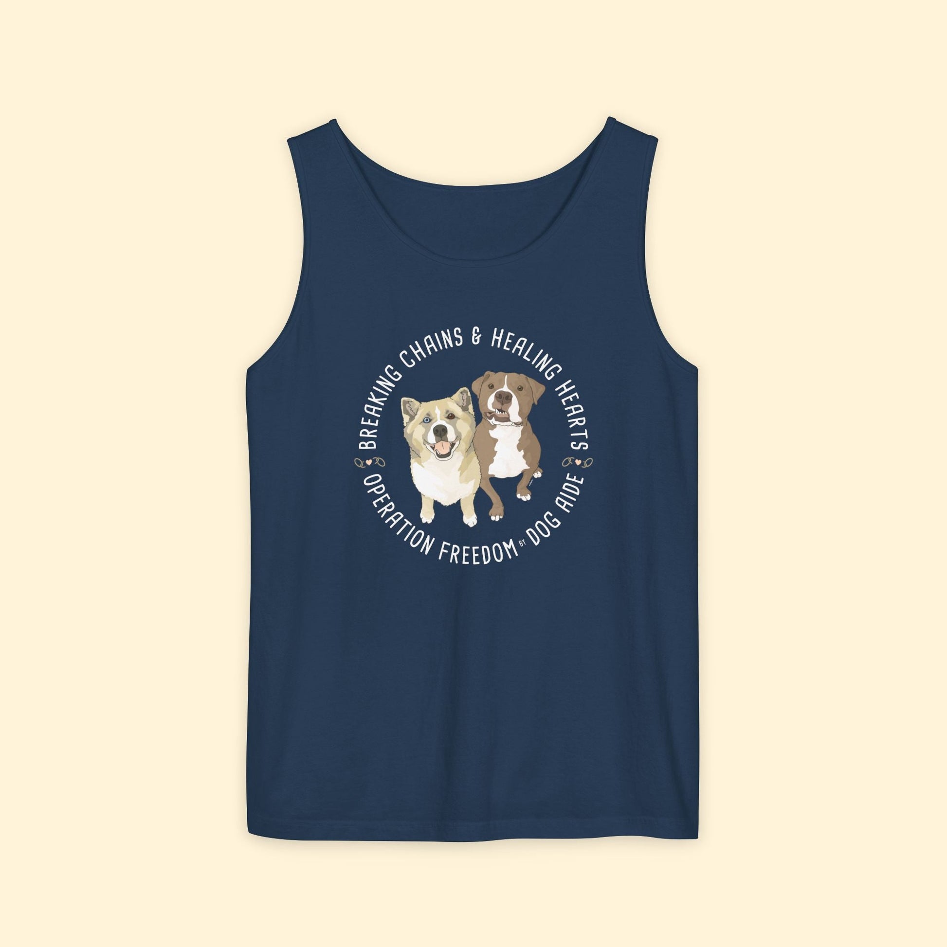 Comfort Colors Tank Top | FUNDRAISER | Dog Aide - Detezi Designs - 10172754406736761684