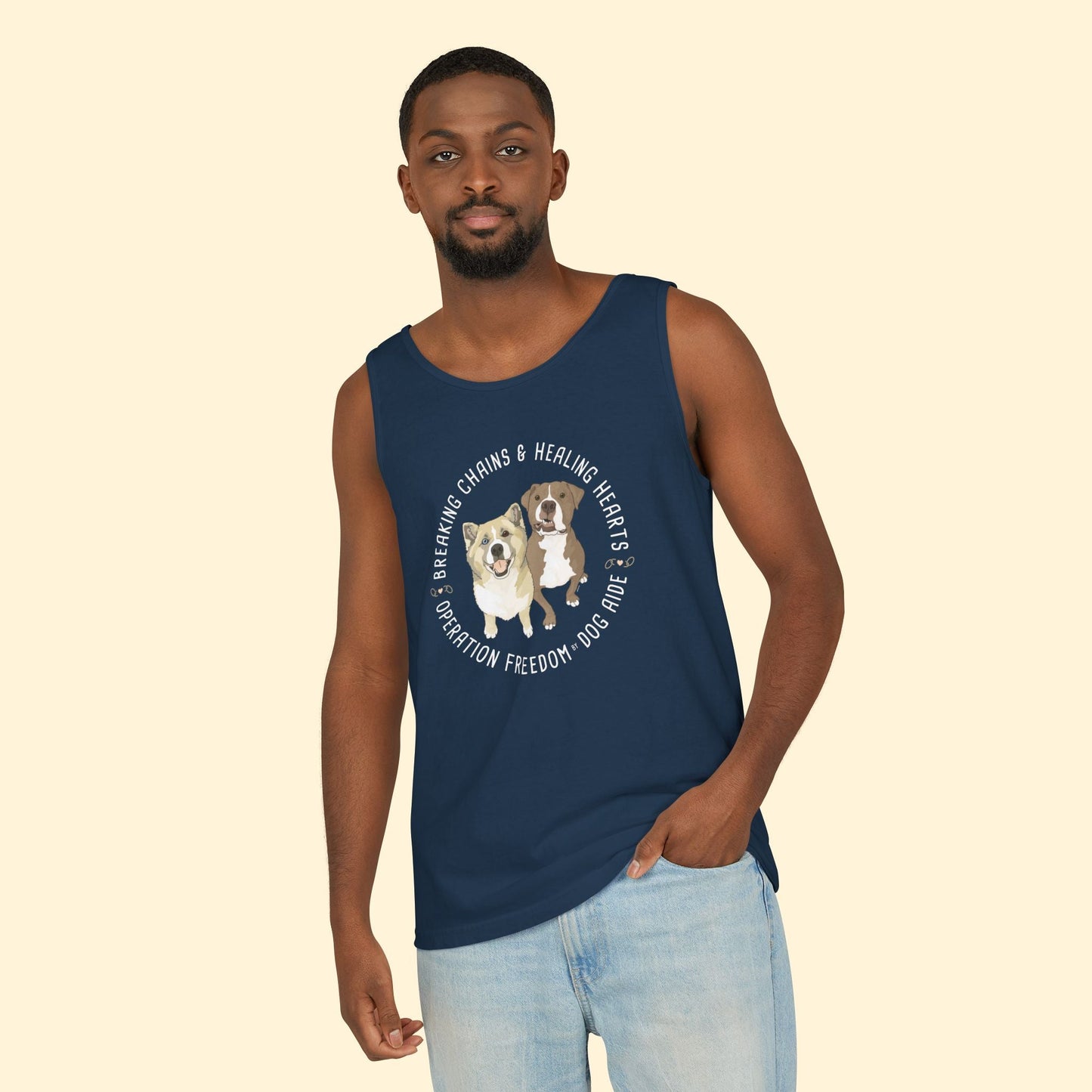 Comfort Colors Tank Top | FUNDRAISER | Dog Aide - Detezi Designs - 22415039573569562330