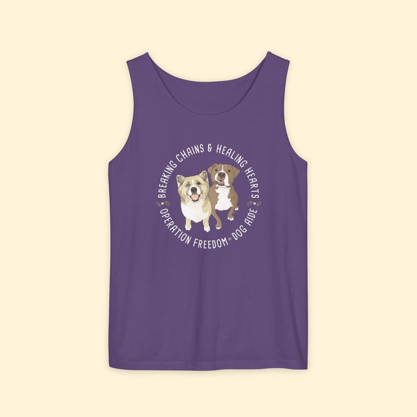 Comfort Colors Tank Top | FUNDRAISER | Dog Aide - Detezi Designs - 22415039573569562330