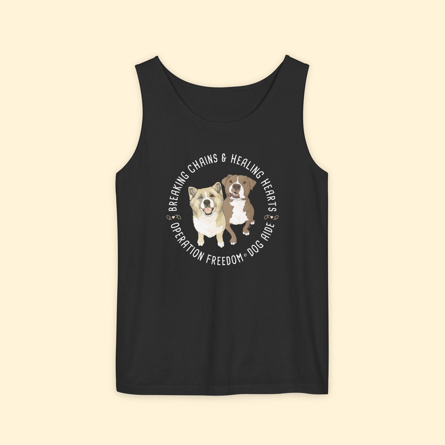 Comfort Colors Tank Top | FUNDRAISER | Dog Aide - Detezi Designs - 24604395394432813552