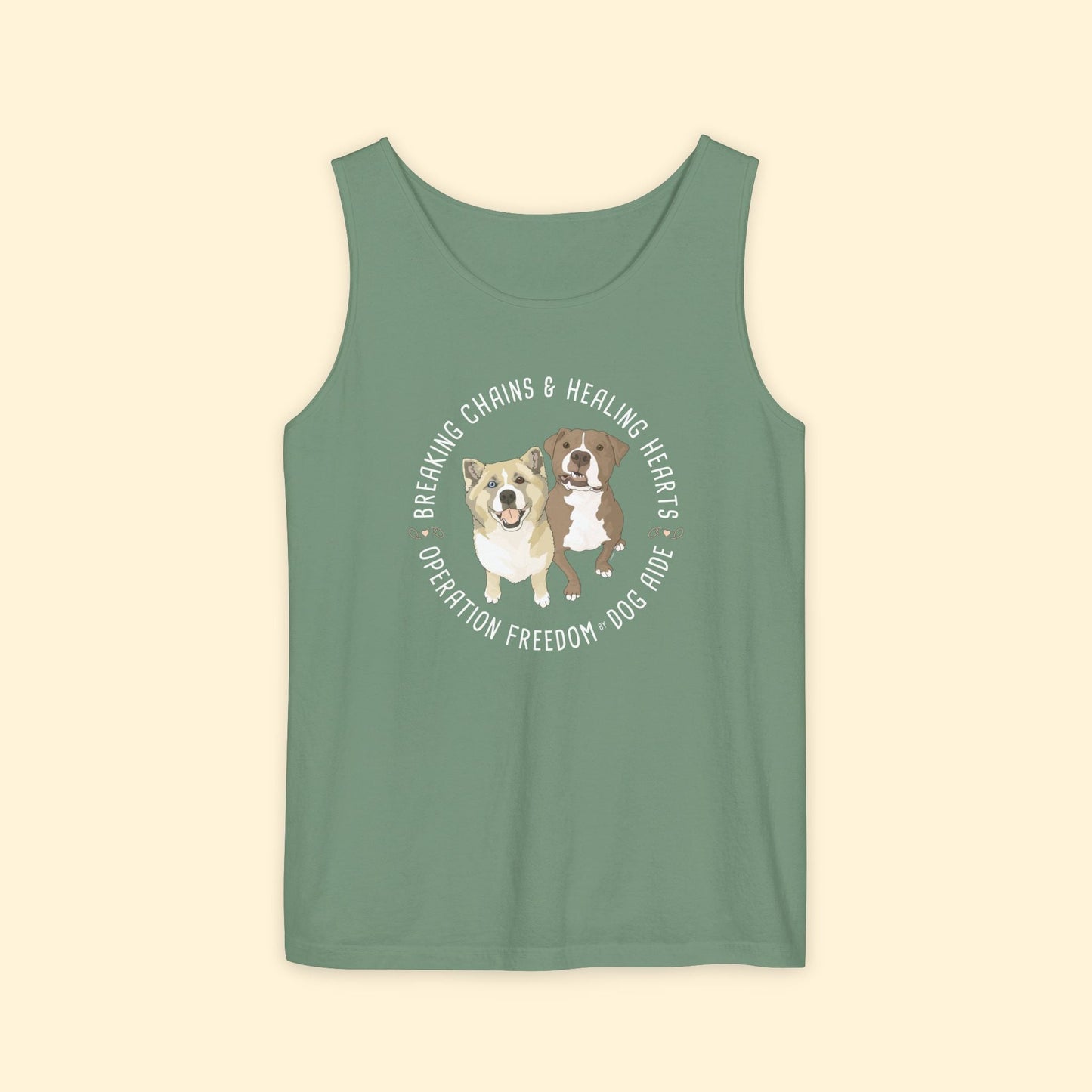 Comfort Colors Tank Top | FUNDRAISER | Dog Aide - Detezi Designs - 25851361346412465017