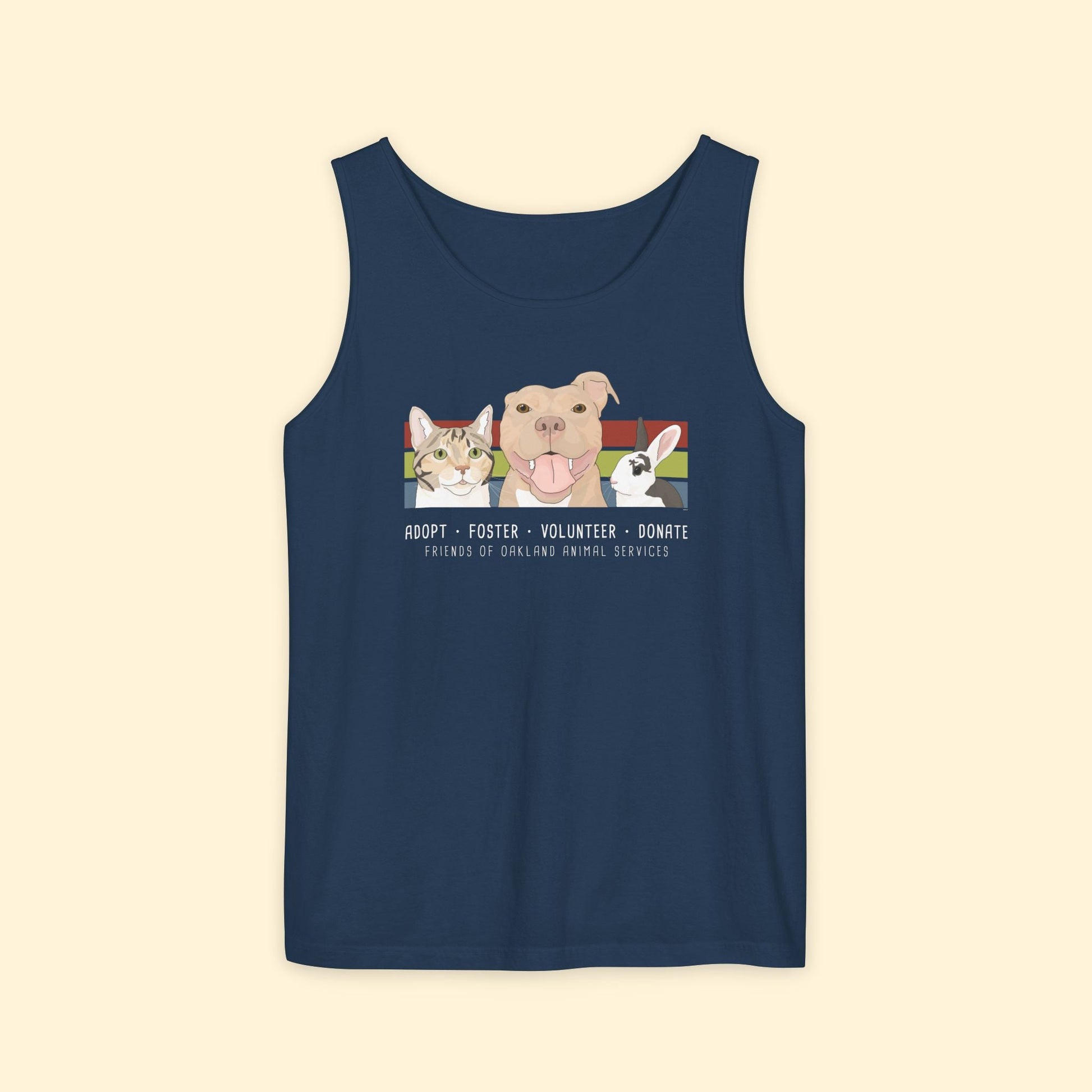Comfort Colors Tank Top | FUNDRAISER | Friends of Oakland Animal Services - Detezi Designs - 14488320608354254302