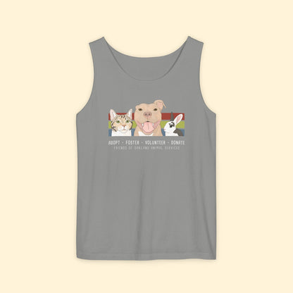 Comfort Colors Tank Top | FUNDRAISER | Friends of Oakland Animal Services - Detezi Designs - 25064750902560476000