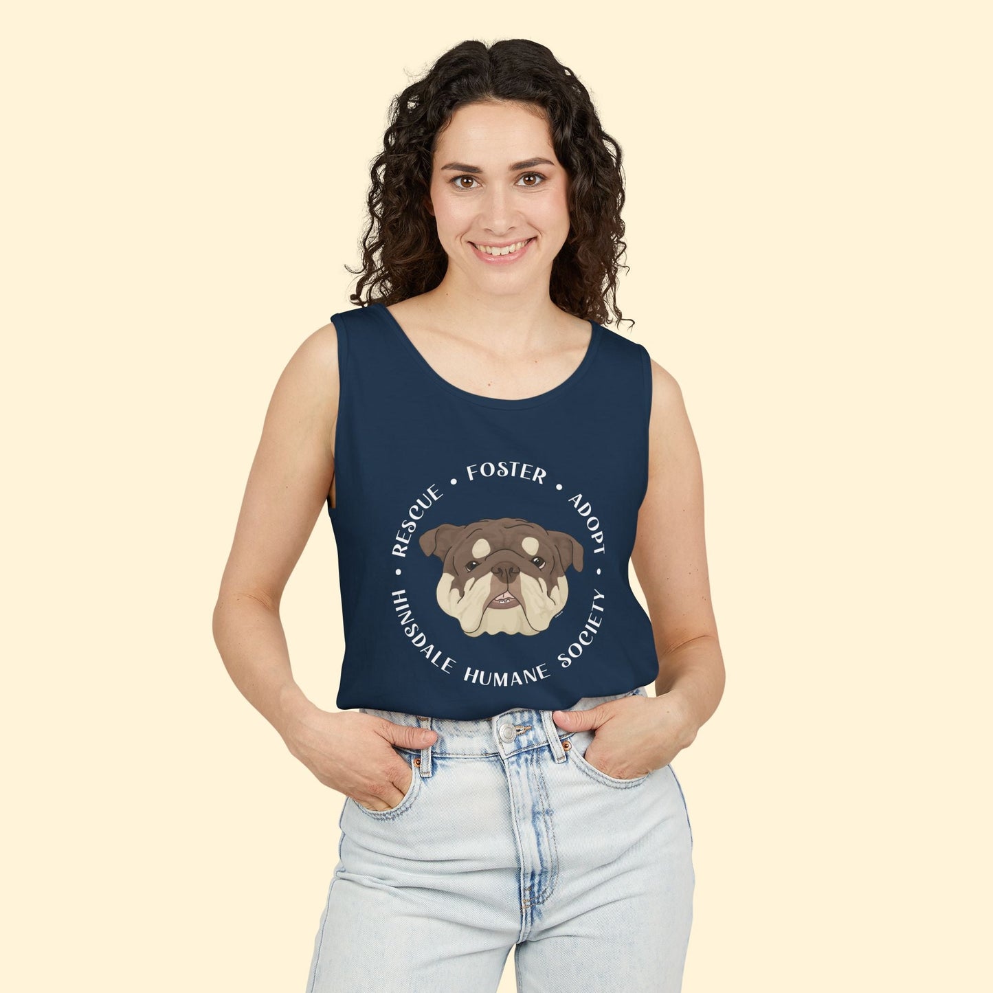 Comfort Colors Tank Top | FUNDRAISER | Hinsdale Humane Society - Detezi Designs - 11205452597469852283