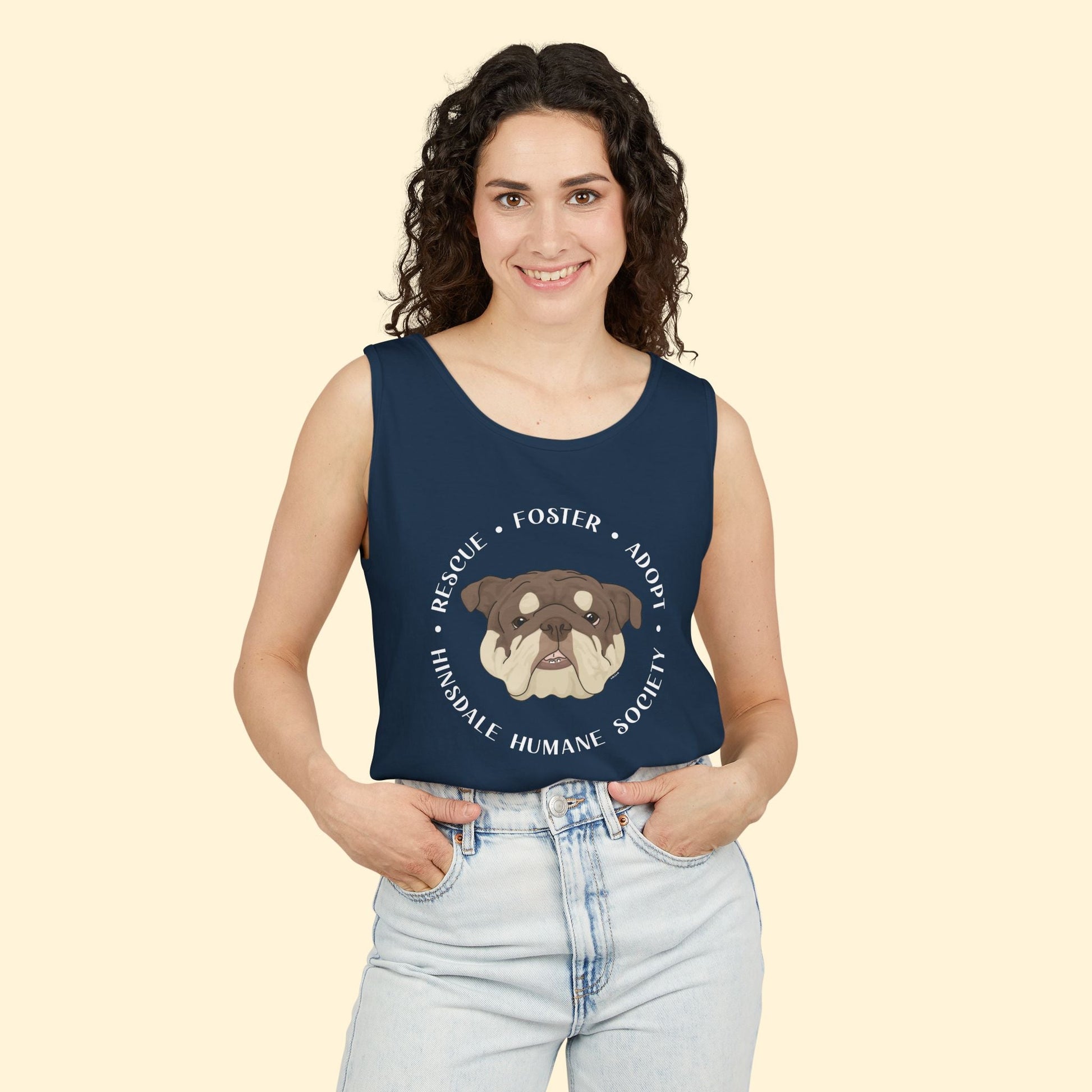 Comfort Colors Tank Top | FUNDRAISER | Hinsdale Humane Society - Detezi Designs - 11205452597469852283