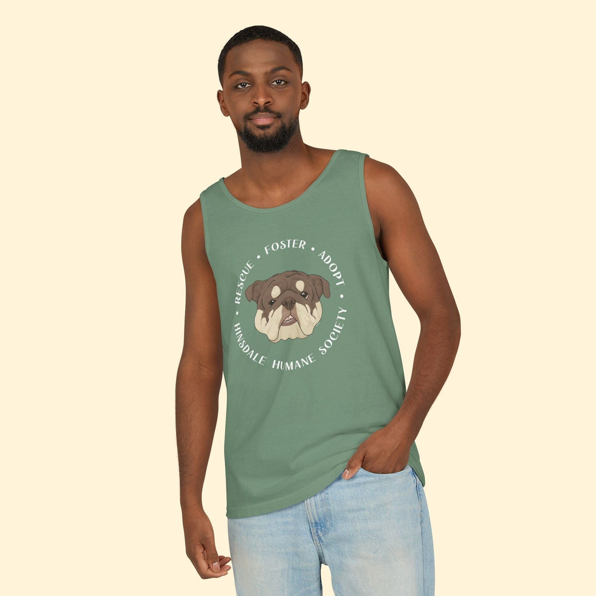 Comfort Colors Tank Top | FUNDRAISER | Hinsdale Humane Society - Detezi Designs - 11205452597469852283