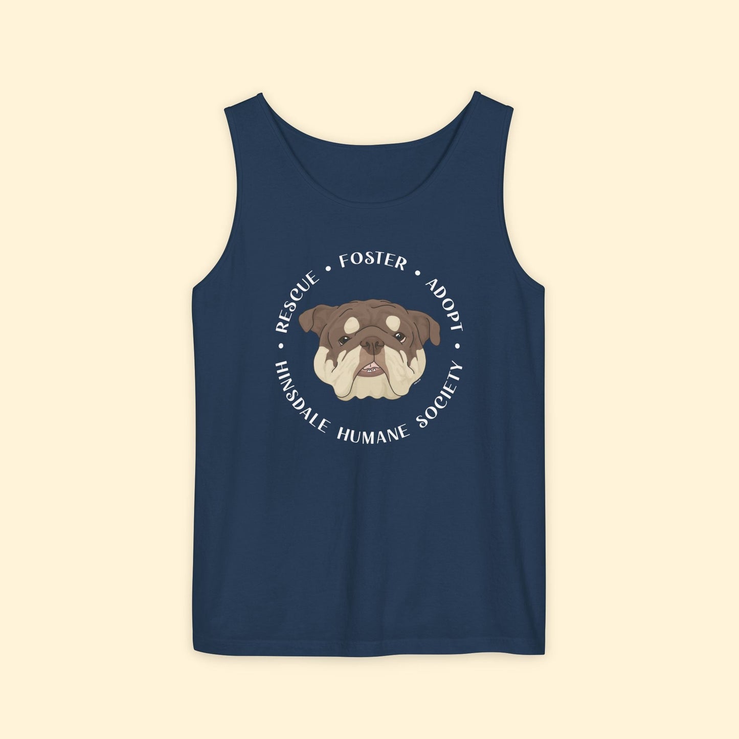 Comfort Colors Tank Top | FUNDRAISER | Hinsdale Humane Society - Detezi Designs - 26101563971878259905
