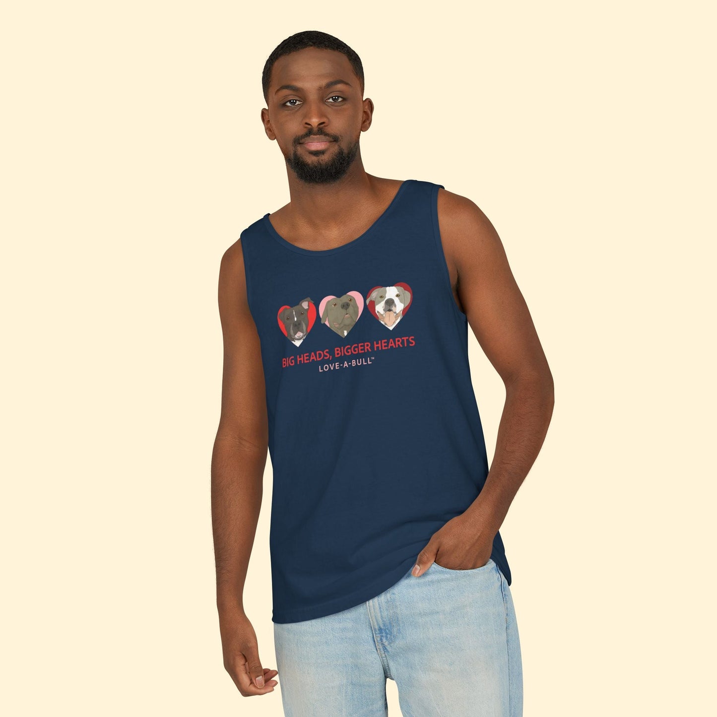Comfort Colors Tank Top | FUNDRAISER | Love - A - Bull - Detezi Designs - 16074001565359176791