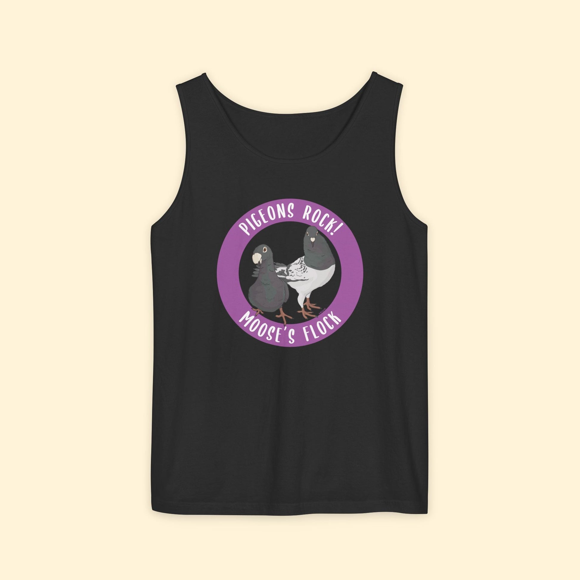 Comfort Colors Tank Top | FUNDRAISER | Moose's Flock | Pigeons Rock - Detezi Designs - 13716246215896031770