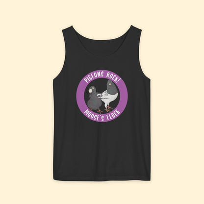 Comfort Colors Tank Top | FUNDRAISER | Moose's Flock | Pigeons Rock - Detezi Designs - 13716246215896031770