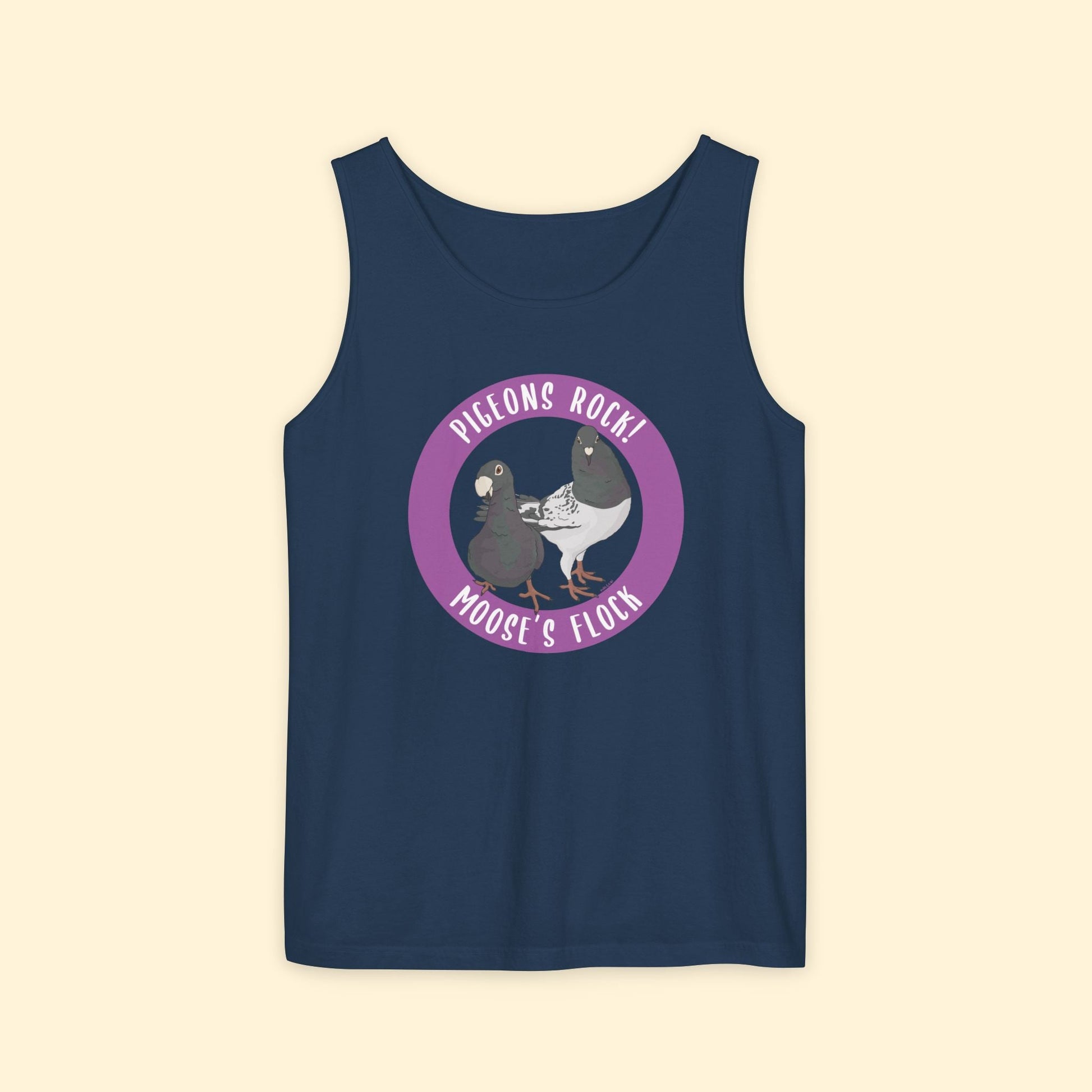 Comfort Colors Tank Top | FUNDRAISER | Moose's Flock | Pigeons Rock - Detezi Designs - 19163516884940566477