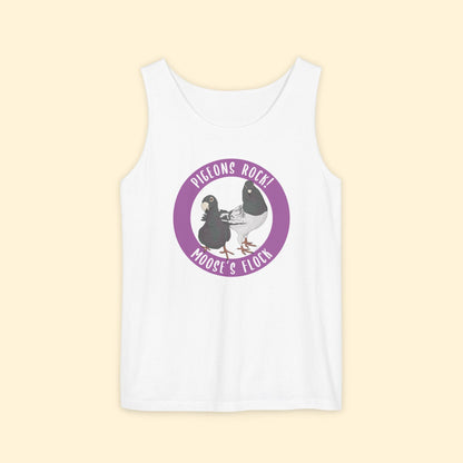 Comfort Colors Tank Top | FUNDRAISER | Moose's Flock | Pigeons Rock - Detezi Designs - 26860767646452988924