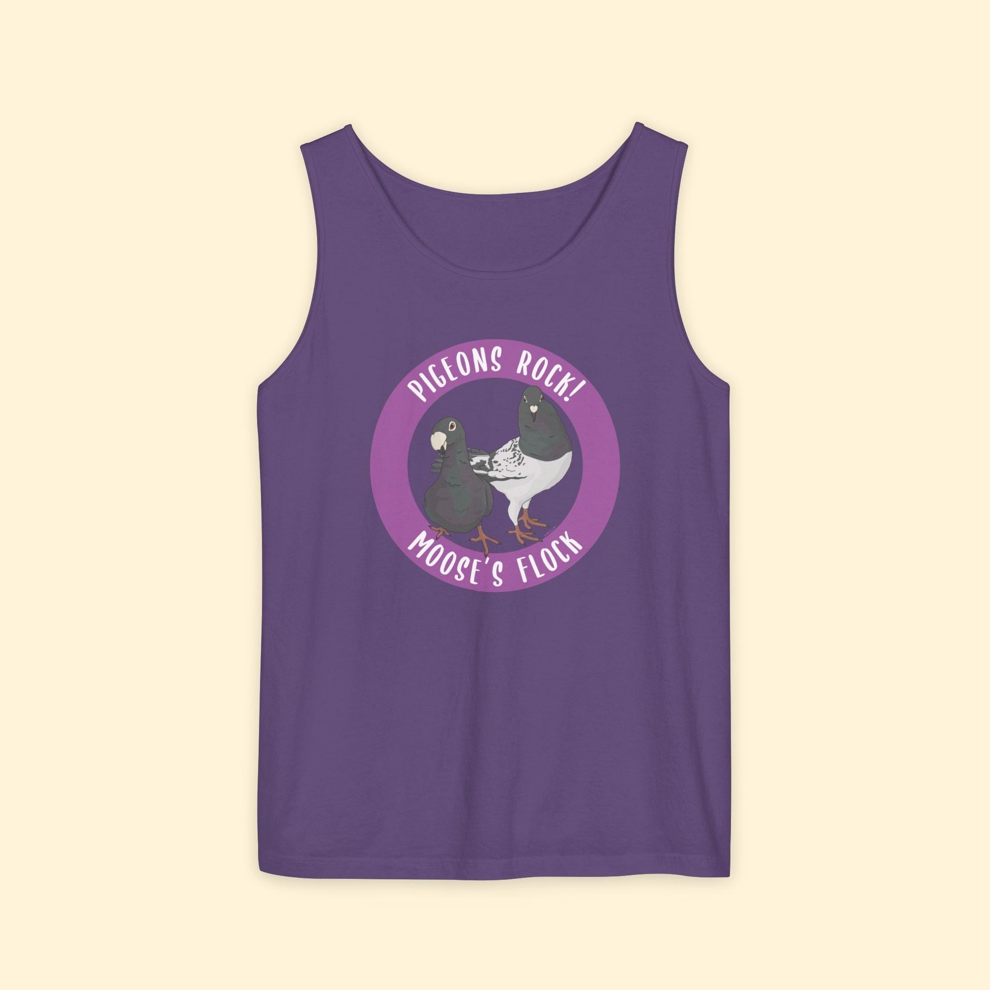 Comfort Colors Tank Top | FUNDRAISER | Moose's Flock | Pigeons Rock - Detezi Designs - 31320932146262542848