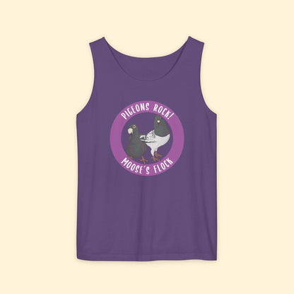 Comfort Colors Tank Top | FUNDRAISER | Moose's Flock | Pigeons Rock - Detezi Designs - 31320932146262542848