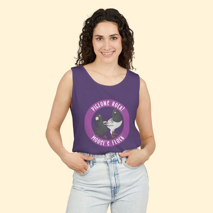 Comfort Colors Tank Top | FUNDRAISER | Moose's Flock | Pigeons Rock - Detezi Designs - 90394486089222570075
