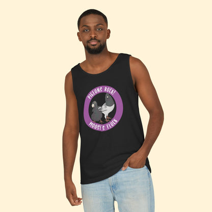 Comfort Colors Tank Top | FUNDRAISER | Moose's Flock | Pigeons Rock - Detezi Designs - 90394486089222570075