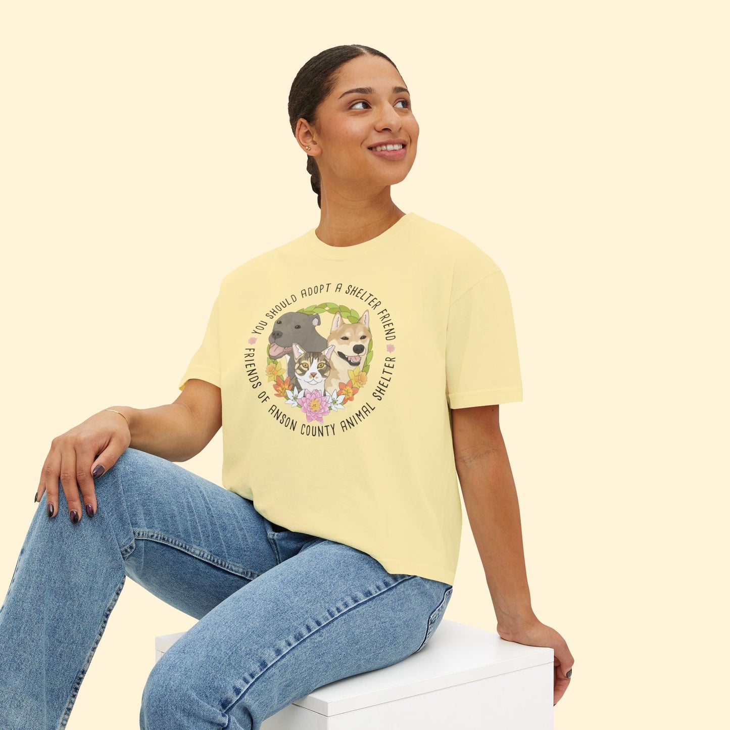 Copy of Comfort Colors Boxy Tee | FUNDRAISER | Friends of Anson County Animal Shelter | Spring - Detezi Designs - 58375566371441976581