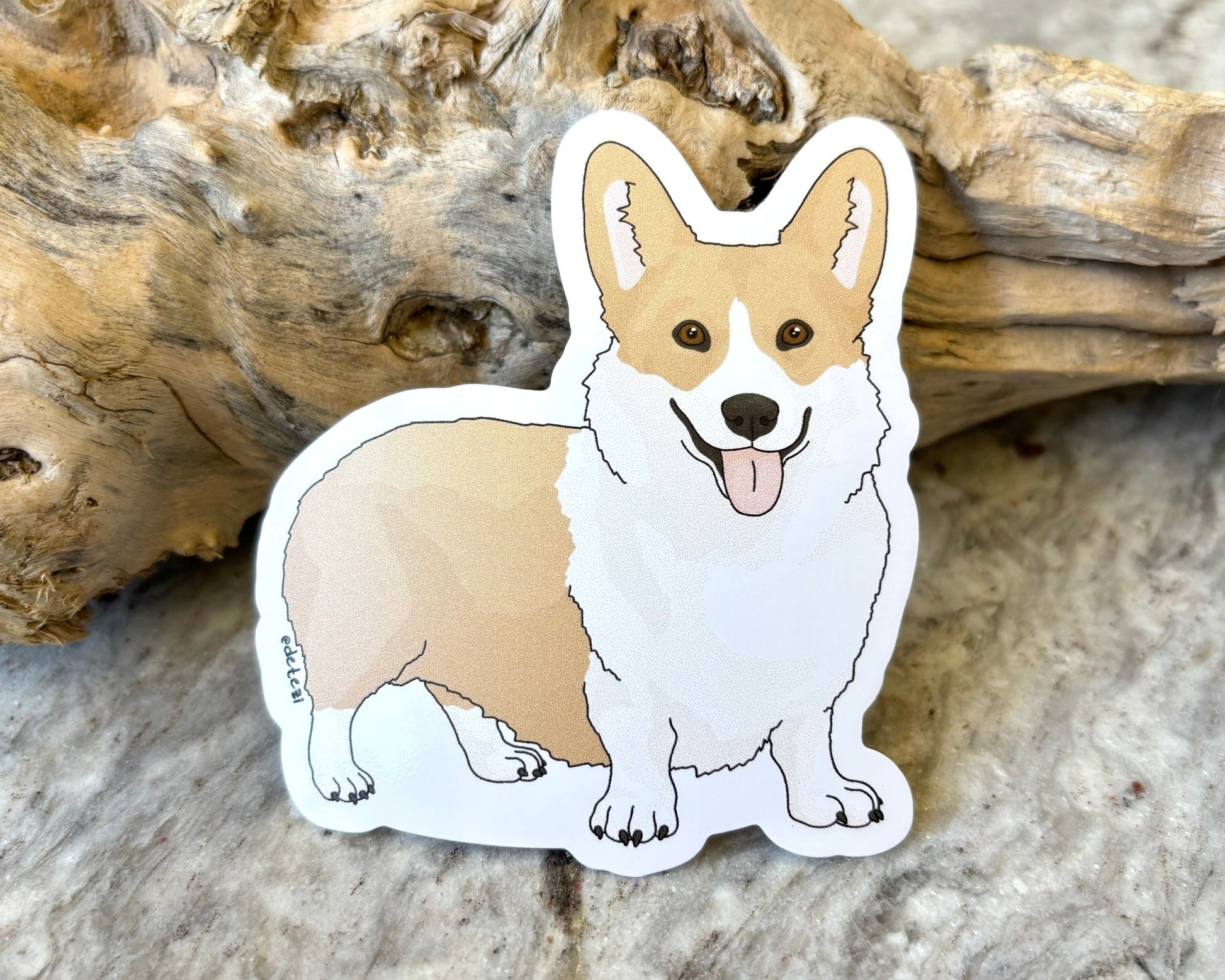 Corgi | 3" Vinyl Sticker - Detezi Designs - 