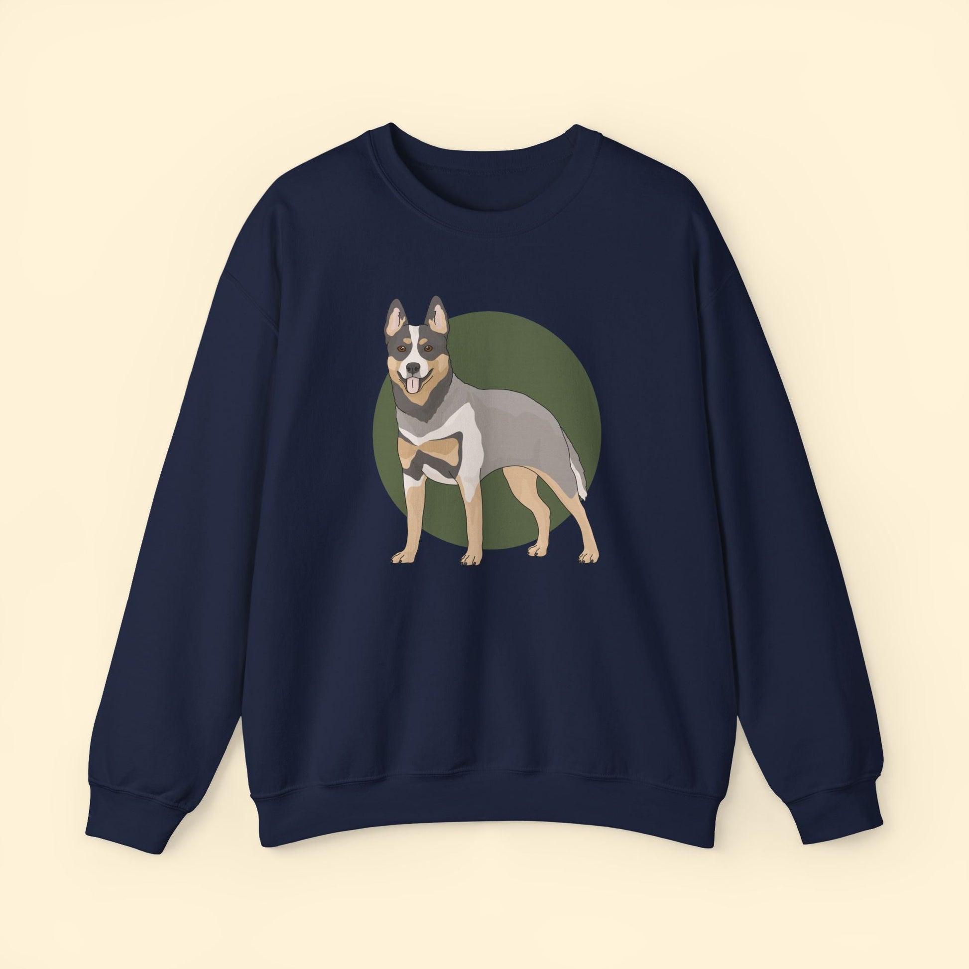 Crewneck Sweatshirt | Australian Cattle Dog | Blue Heeler - Detezi Designs - 16255560142033472536