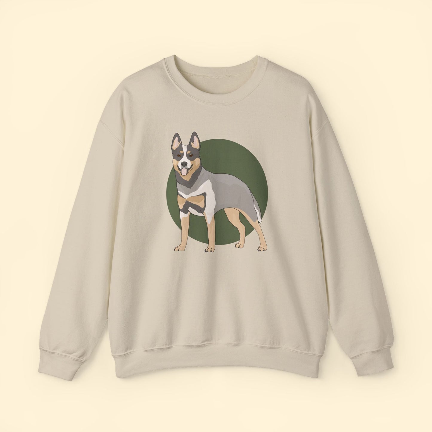 Crewneck Sweatshirt | Australian Cattle Dog | Blue Heeler - Detezi Designs - 18750359535776704327