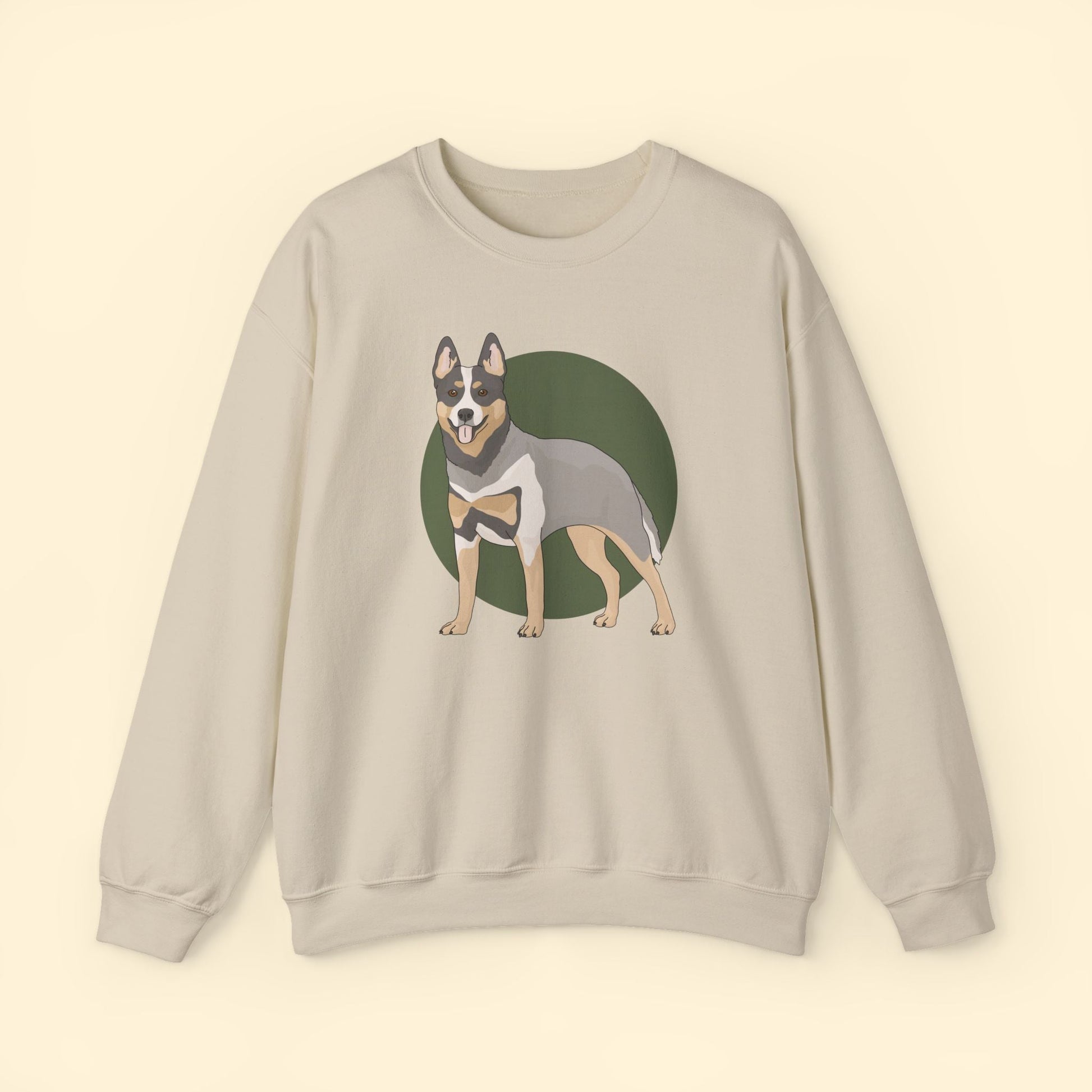 Crewneck Sweatshirt | Australian Cattle Dog | Blue Heeler - Detezi Designs - 18750359535776704327