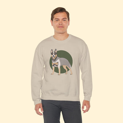Crewneck Sweatshirt | Australian Cattle Dog | Blue Heeler - Detezi Designs - 18750359535776704327