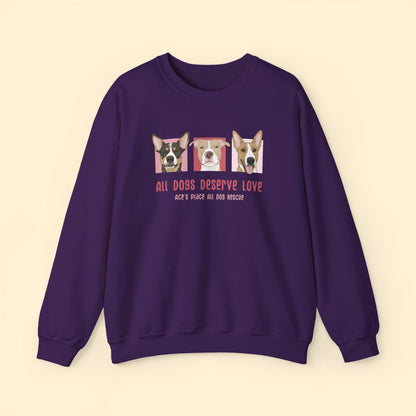 Crewneck Sweatshirt | FUNDRAISER | Ace's Place All Dog Rescue - Detezi Designs-24755260342420817836