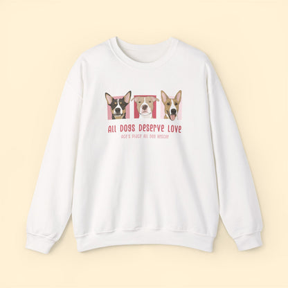 Crewneck Sweatshirt | FUNDRAISER | Ace's Place All Dog Rescue - Detezi Designs-30914396779865790315