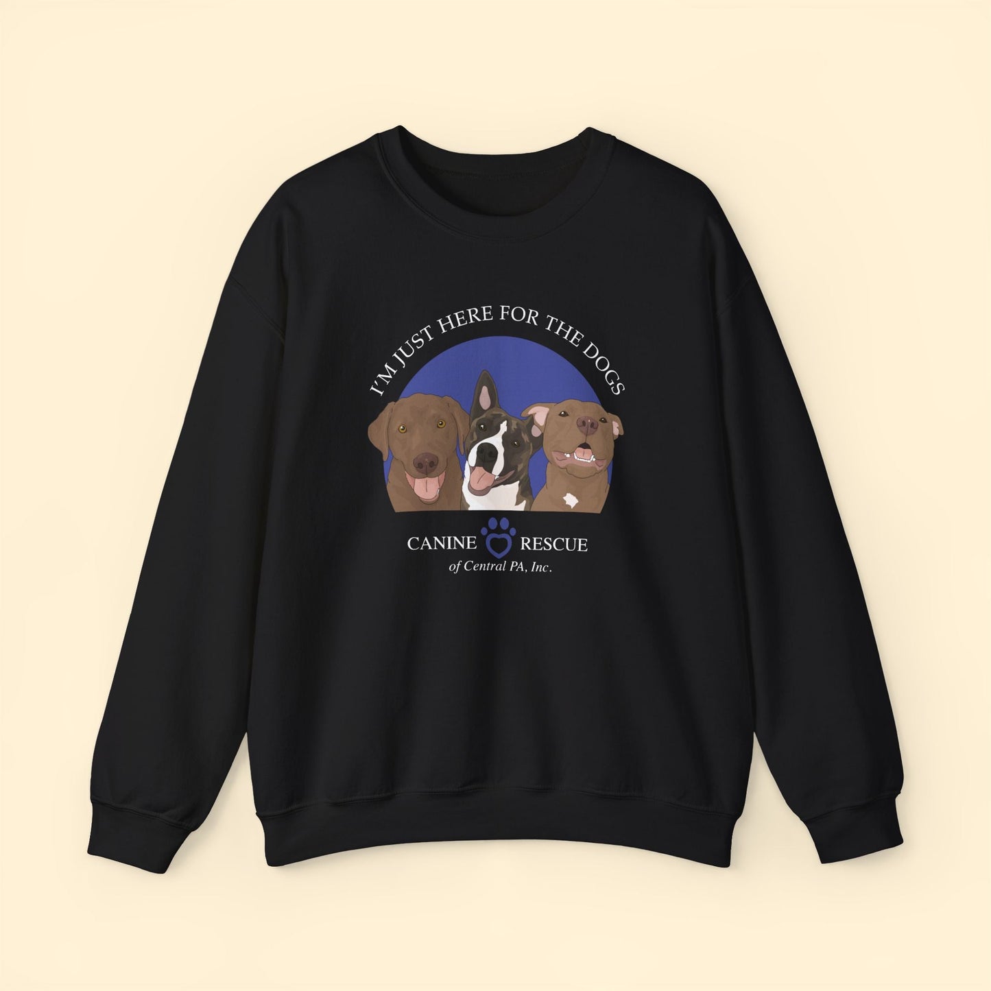 Crewneck Sweatshirt | FUNDRAISER | Canine Rescue of Central PA - Detezi Designs - 14983301943597835542