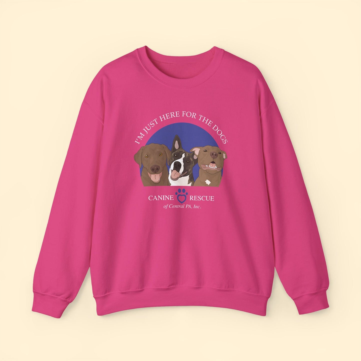 Crewneck Sweatshirt | FUNDRAISER | Canine Rescue of Central PA - Detezi Designs - 24747182894363378612