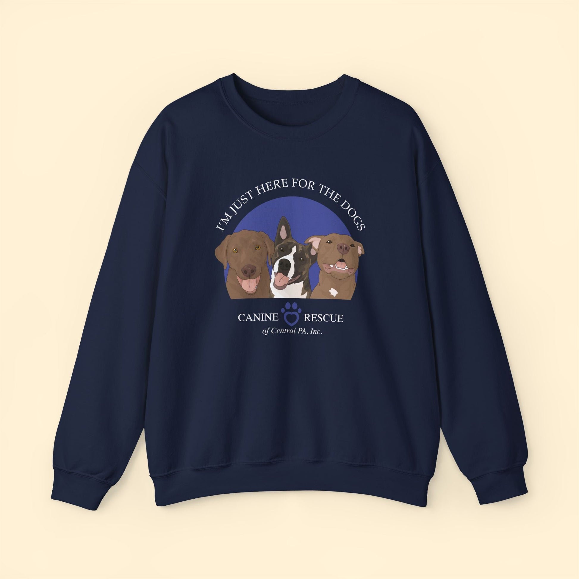 Crewneck Sweatshirt | FUNDRAISER | Canine Rescue of Central PA - Detezi Designs - 41384630049038739448