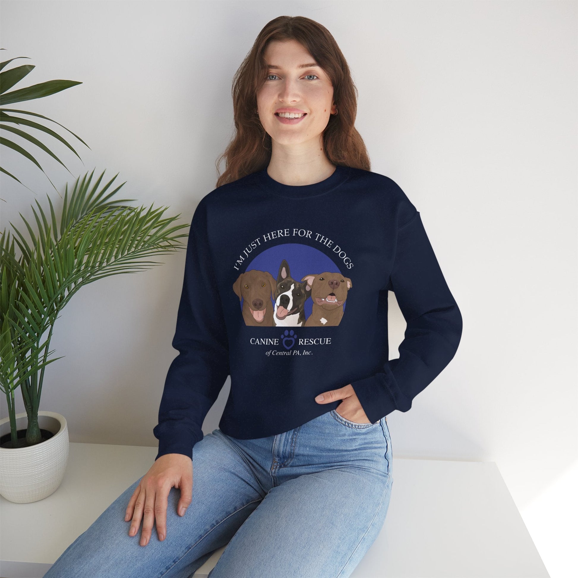 Crewneck Sweatshirt | FUNDRAISER | Canine Rescue of Central PA - Detezi Designs - 41384630049038739448