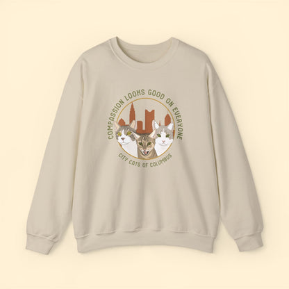 Crewneck Sweatshirt | FUNDRAISER | City Cats of Columbus - Detezi Designs-17207899518439247278