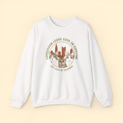 Crewneck Sweatshirt | FUNDRAISER | City Cats of Columbus - Detezi Designs-18784056621094007210