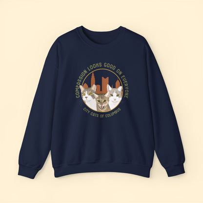 Crewneck Sweatshirt | FUNDRAISER | City Cats of Columbus - Detezi Designs-19236833404793498075