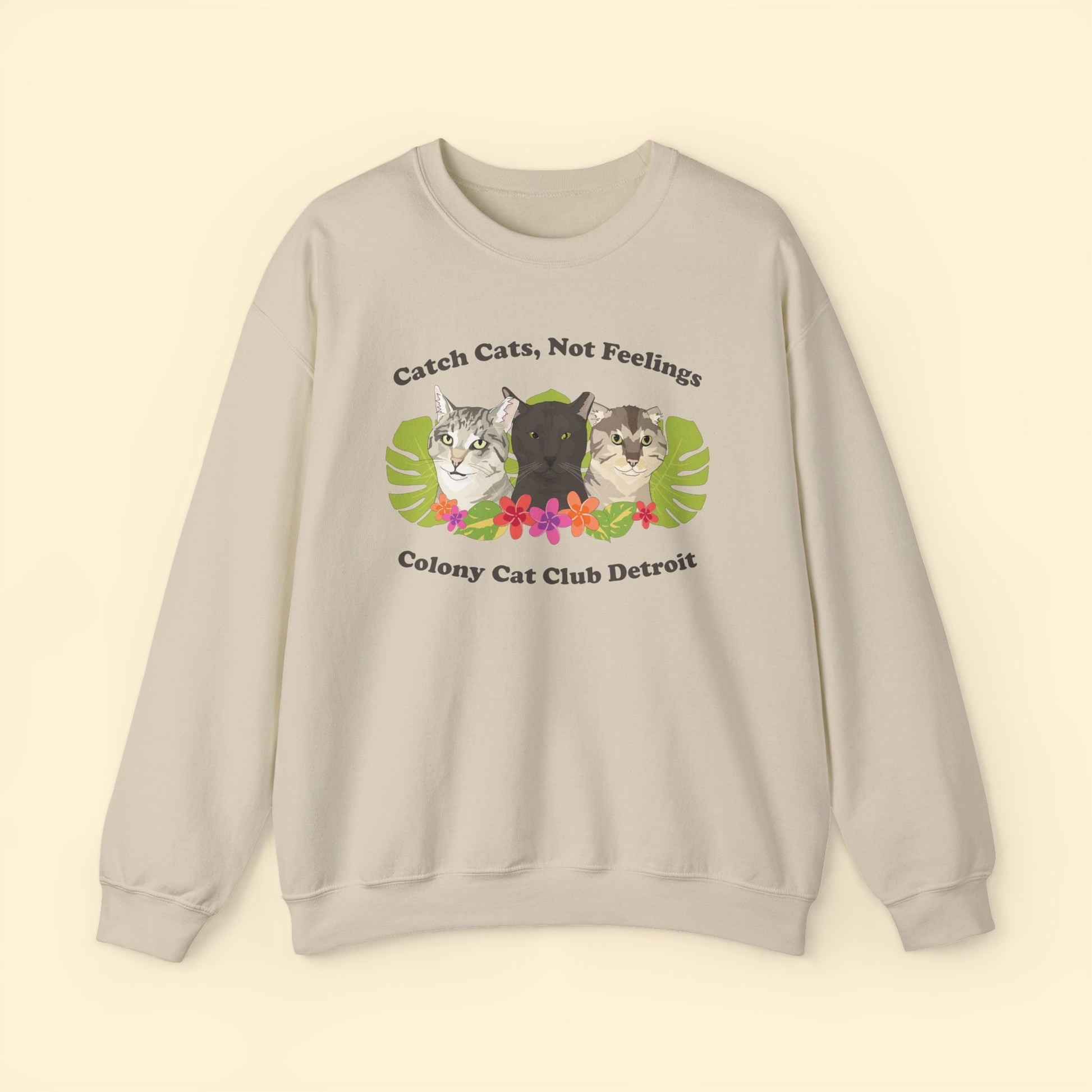 Crewneck Sweatshirt | FUNDRAISER | Colony Cat Club - Detezi Designs - 16605959264283594441