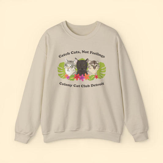 Crewneck Sweatshirt | FUNDRAISER | Colony Cat Club - Detezi Designs - 16605959264283594441