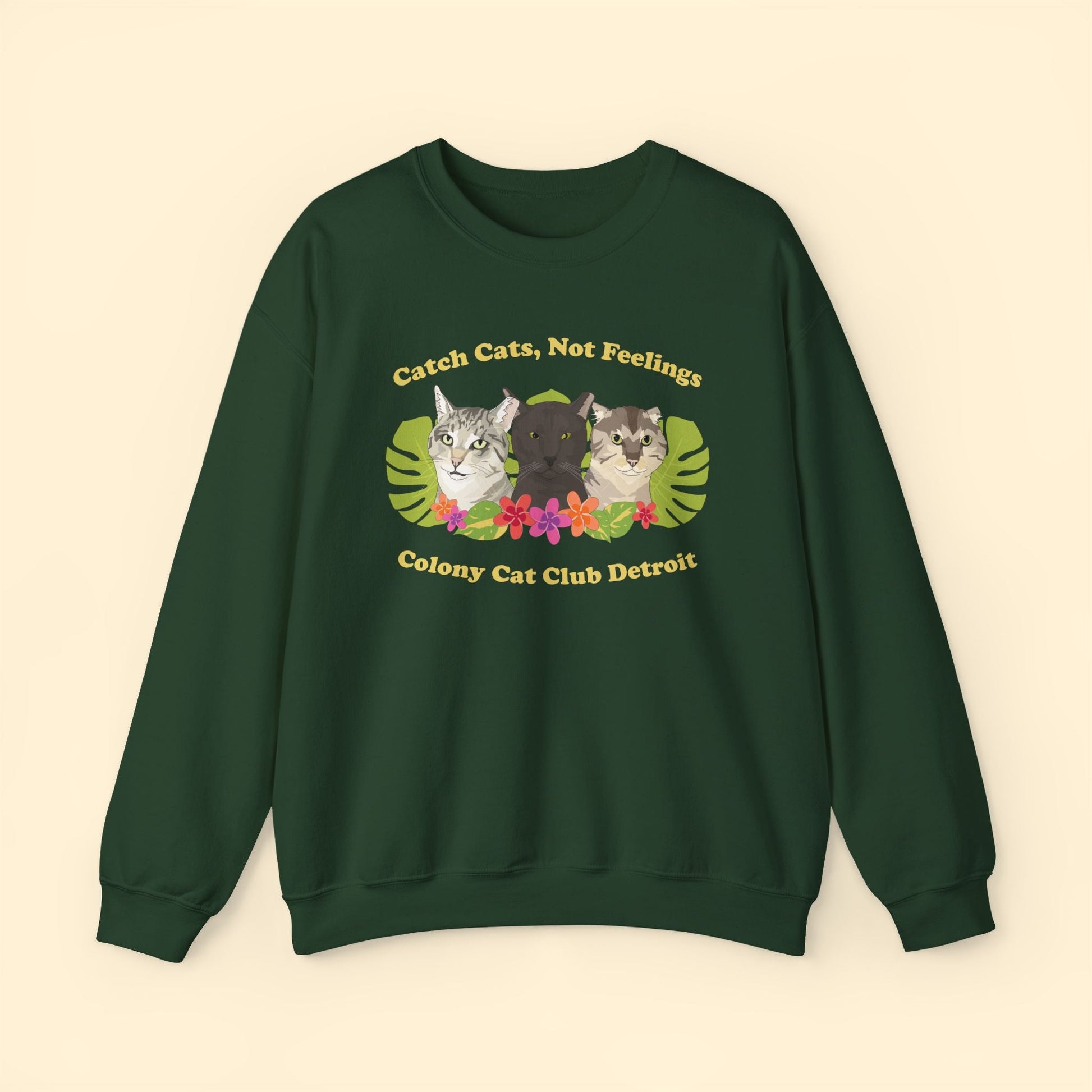 Crewneck Sweatshirt | FUNDRAISER | Colony Cat Club - Detezi Designs - 22916220316922788546