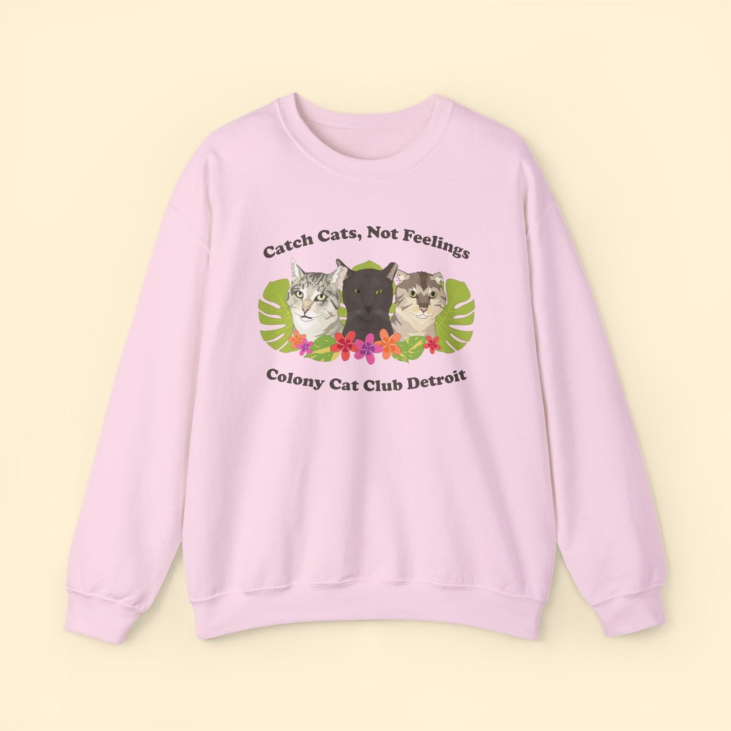 Crewneck Sweatshirt | FUNDRAISER | Colony Cat Club - Detezi Designs - 32677623852543215562